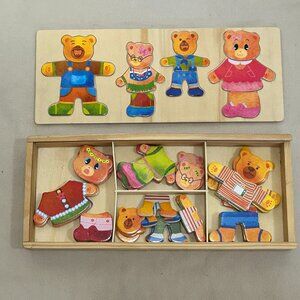 Bear Family Magnetic Dress up